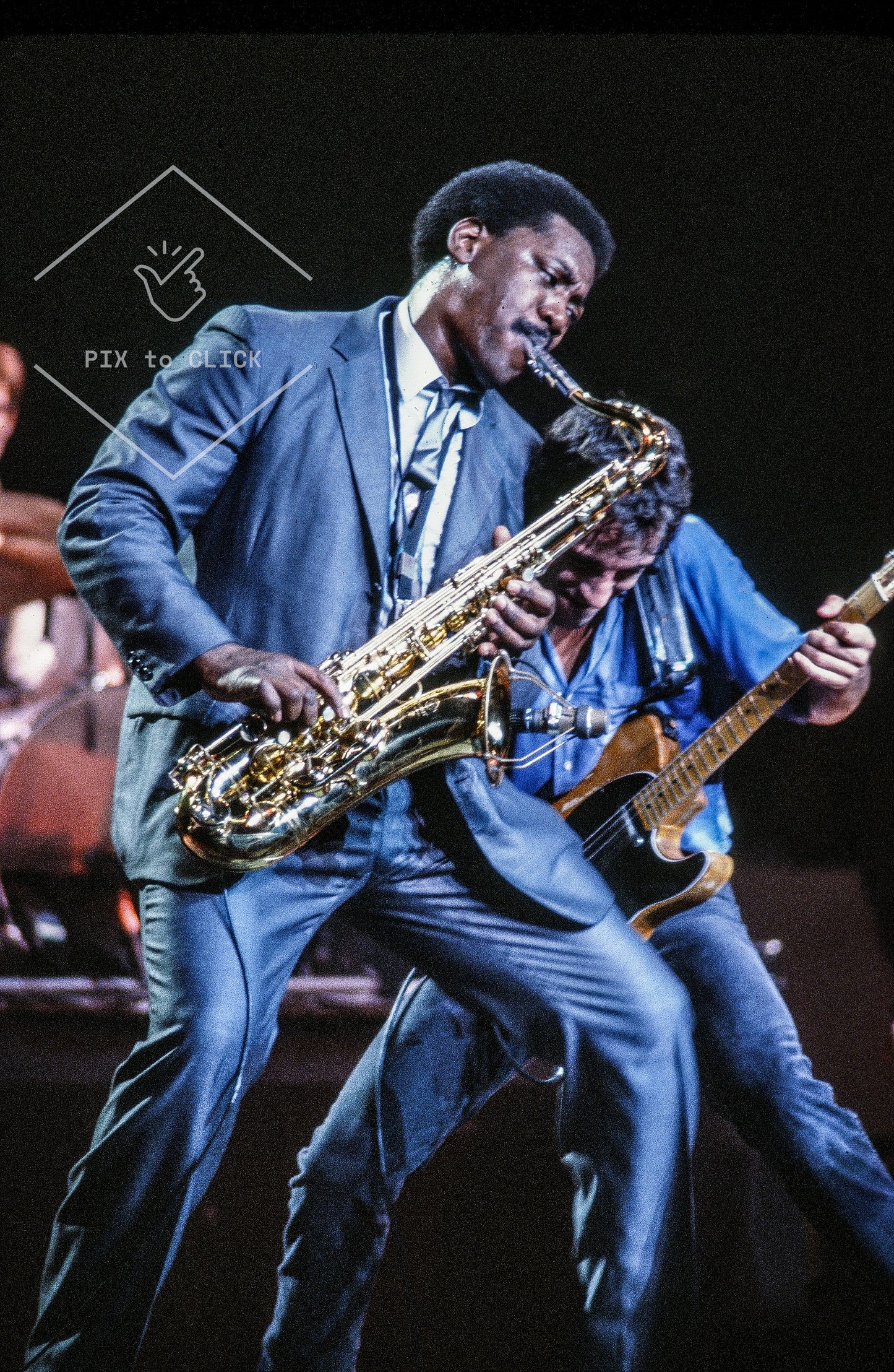 Bruce Springsteen and Clarence Clemons - Madison Square Garden  New York City - November 27, 1980
