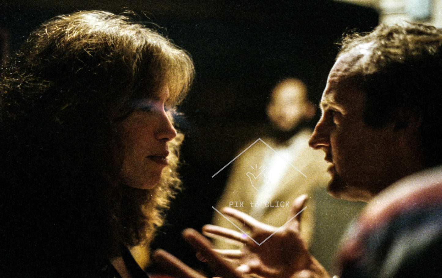 Carly Simon and Peter Allen backstage - Trax - NYC May 1979