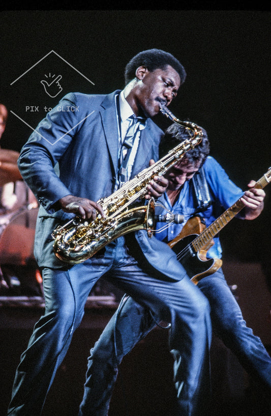 Bruce Springsteen and Clarence Clemons - Madison Square Garden  New York City - November 27, 1980