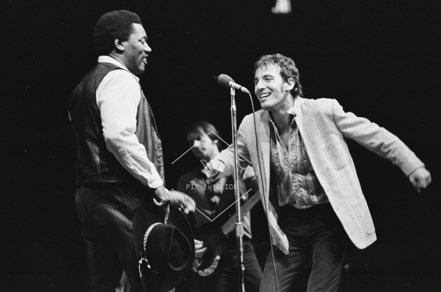 Bruce Springsteen, Clarence Clemons and Garry Tallent - Madison Square Garden - New York City - November 27, 1980