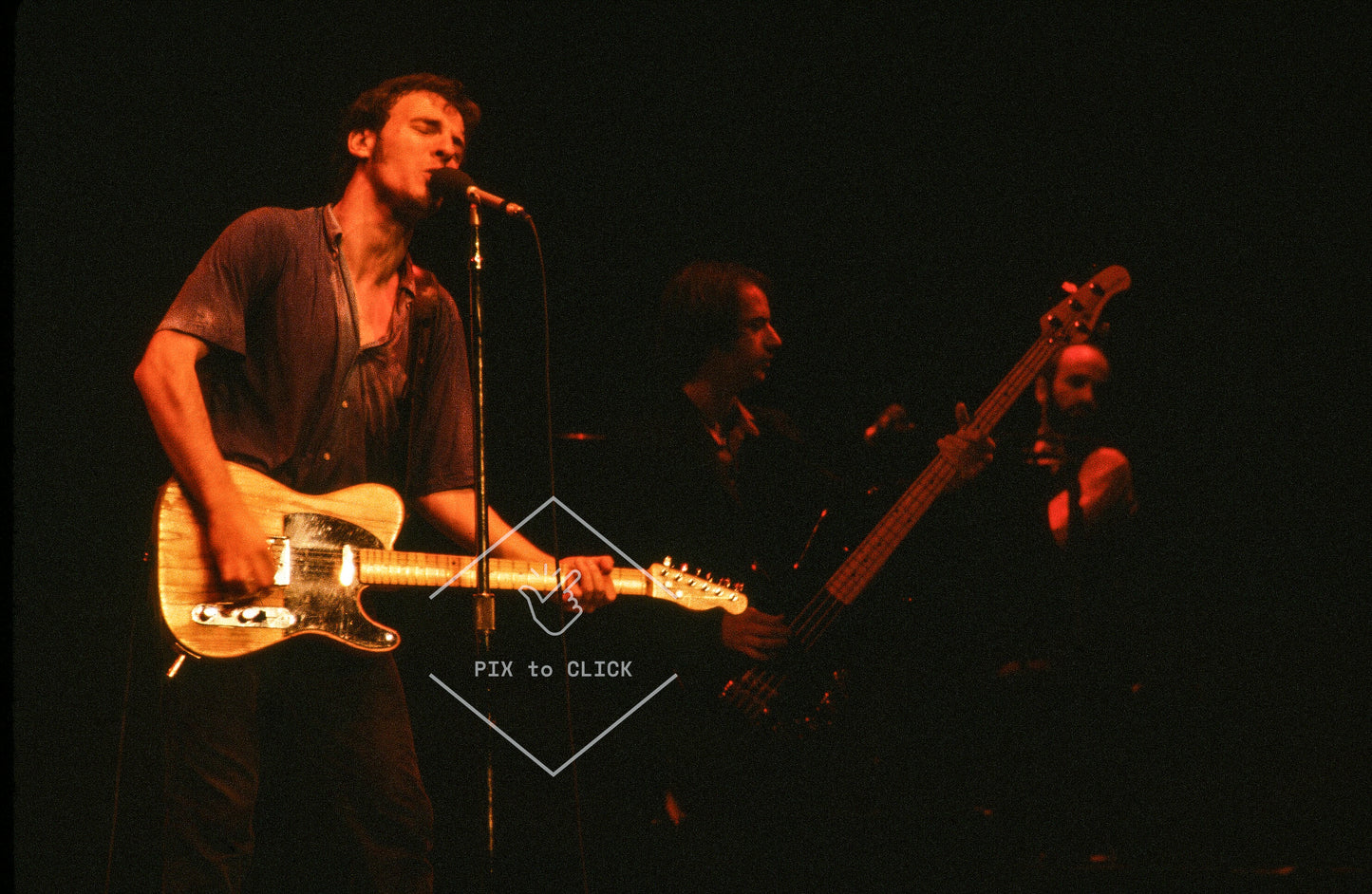 Bruce Springsteen, Garry Tallent and Roy Bittan - Madison Square Garden - New York City - November 27, 1980
