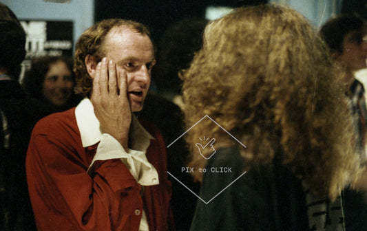 Carly Simon and Peter Allen backstage - Trax - NYC May 1979