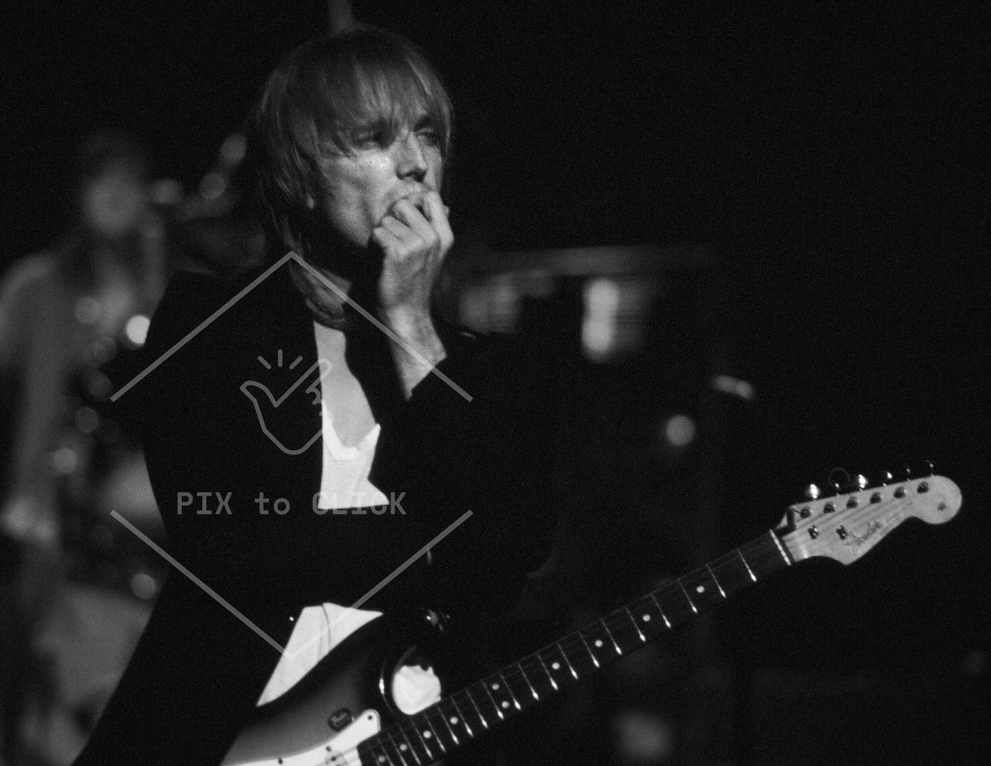 Tom Petty deep in thought - Nassau Coliseum -  Uniondale, NY - August 6, 1981